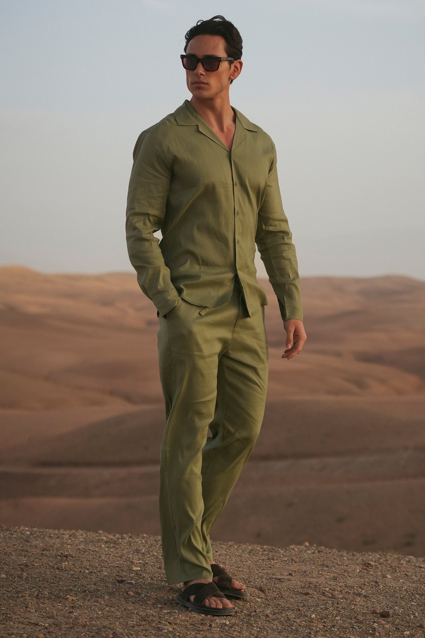 THE LINEN LONG SET
