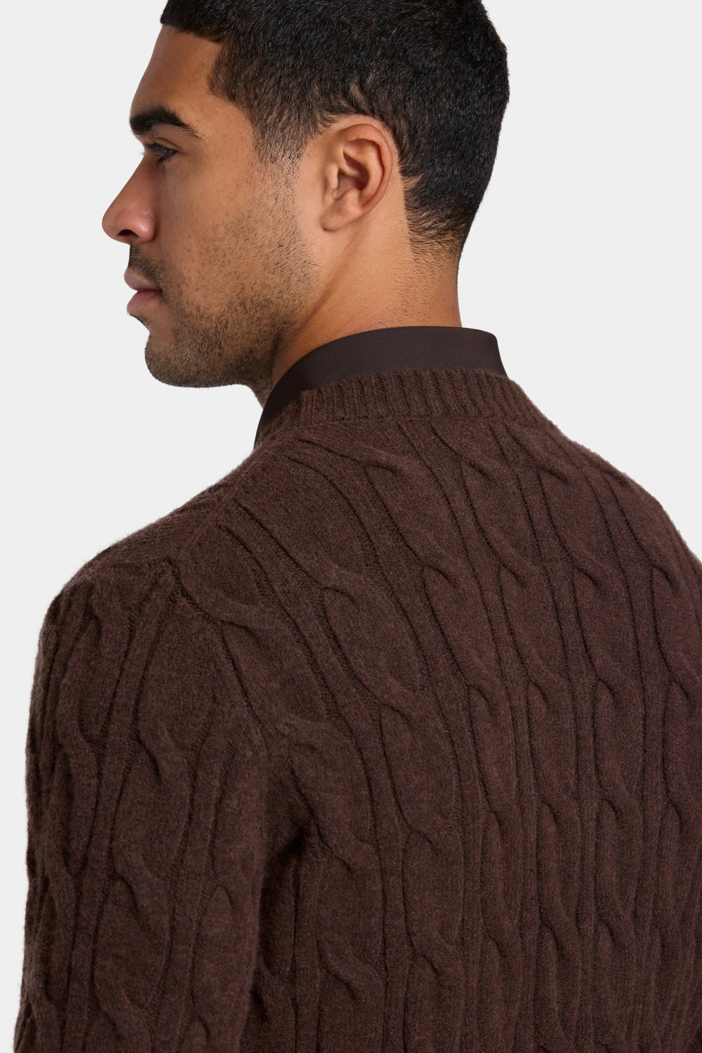 THE CASSARO CABLE CREWNECK SWEATER