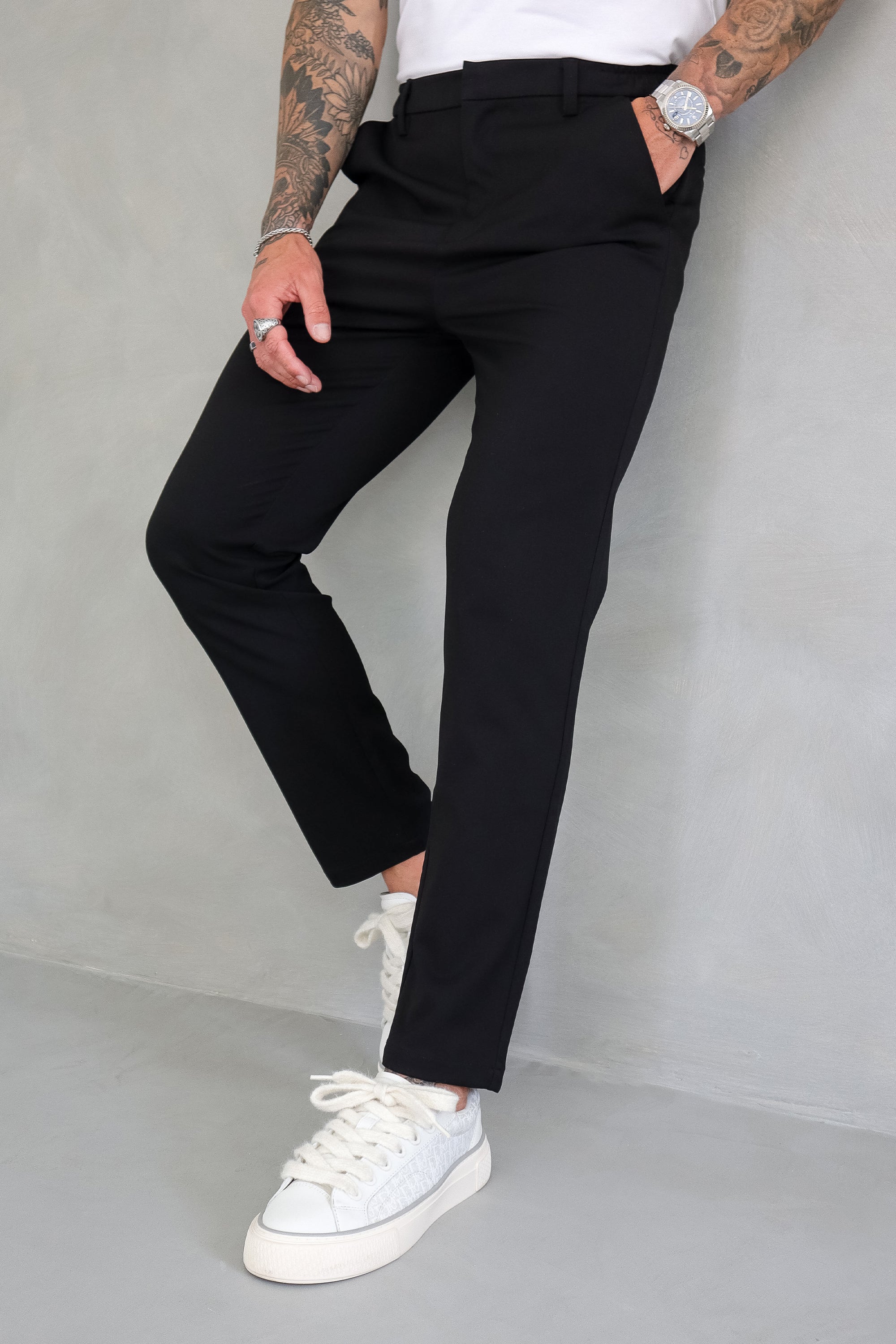 THE SILVIO TROUSERS - BLACK