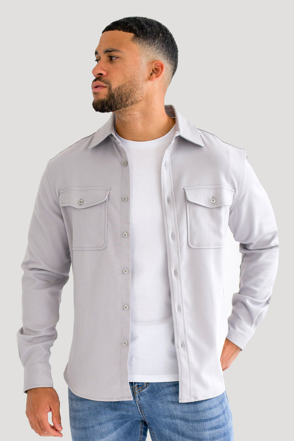 THE DANTE OVERSHIRT - GRIGIO