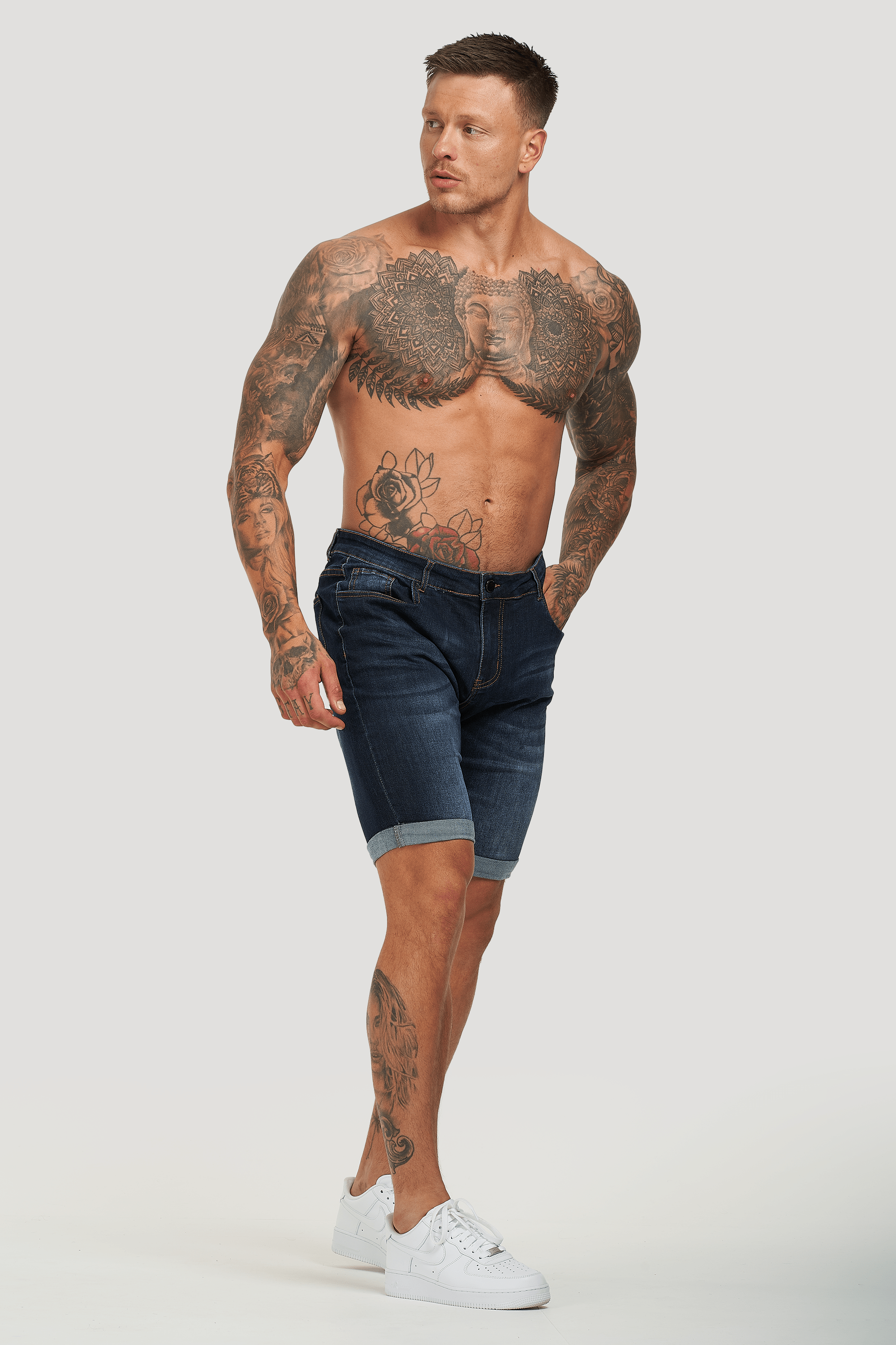 THE LORENZO SHORTS - DARK BLUE - ICON. AMSTERDAM