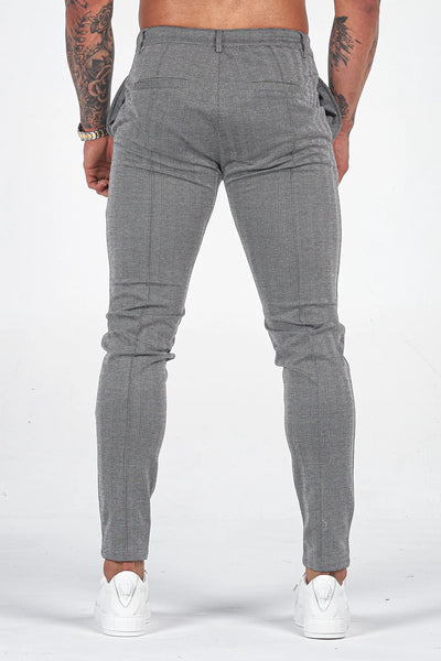 THE CHEVRON TROUSERS - GREY - ICON. AMSTERDAM