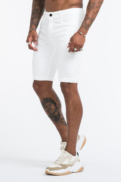 THE LORENZO SHORTS - WHITE - ICON. AMSTERDAM