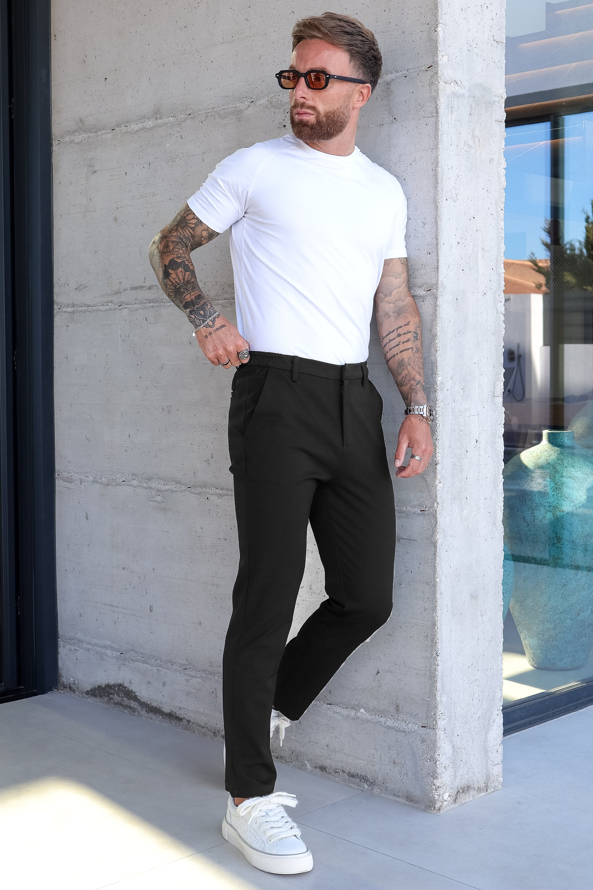 THE SILVIO TROUSERS - BLACK