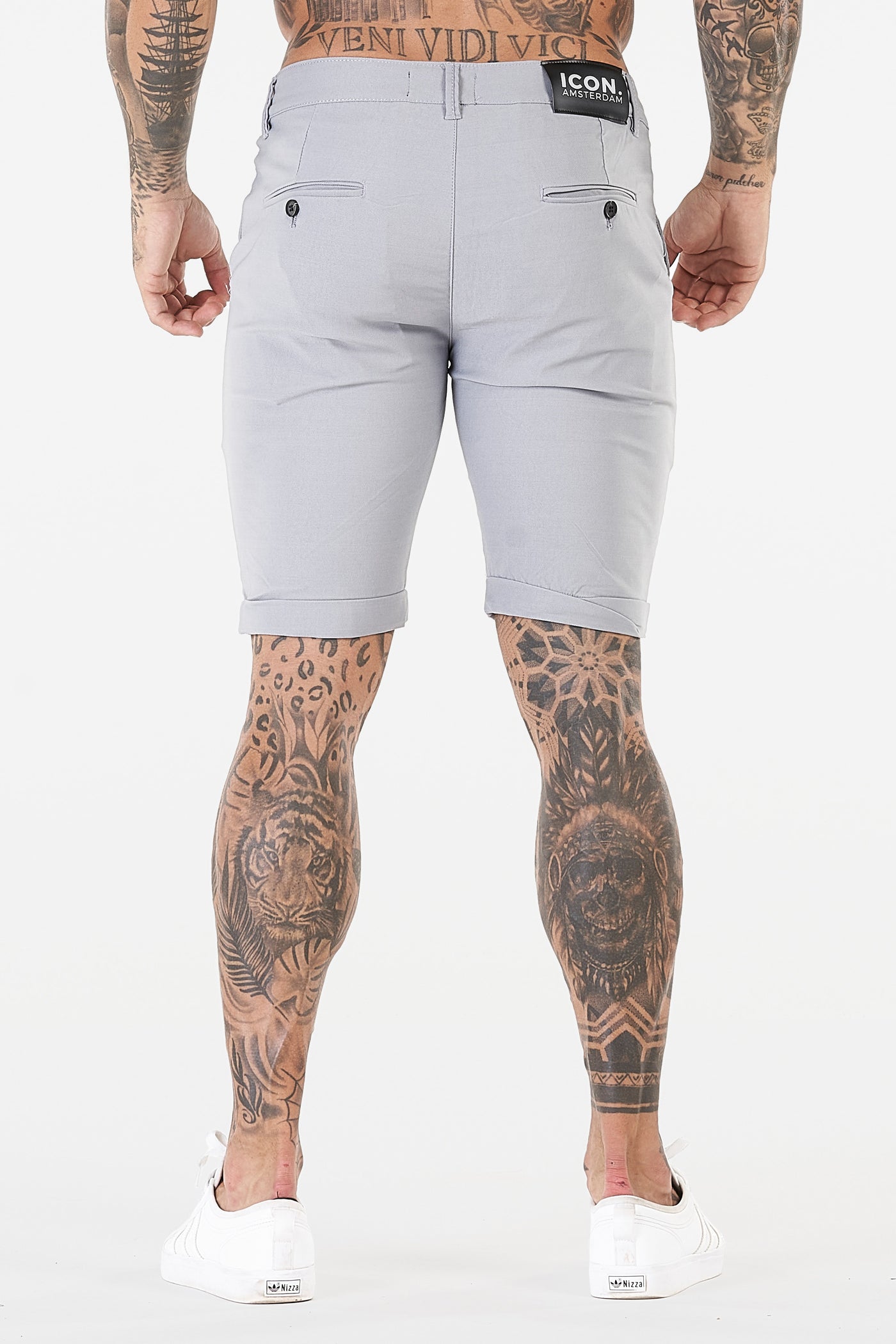 THE AVANI SHORTS - LIGHT GREY - ICON. AMSTERDAM