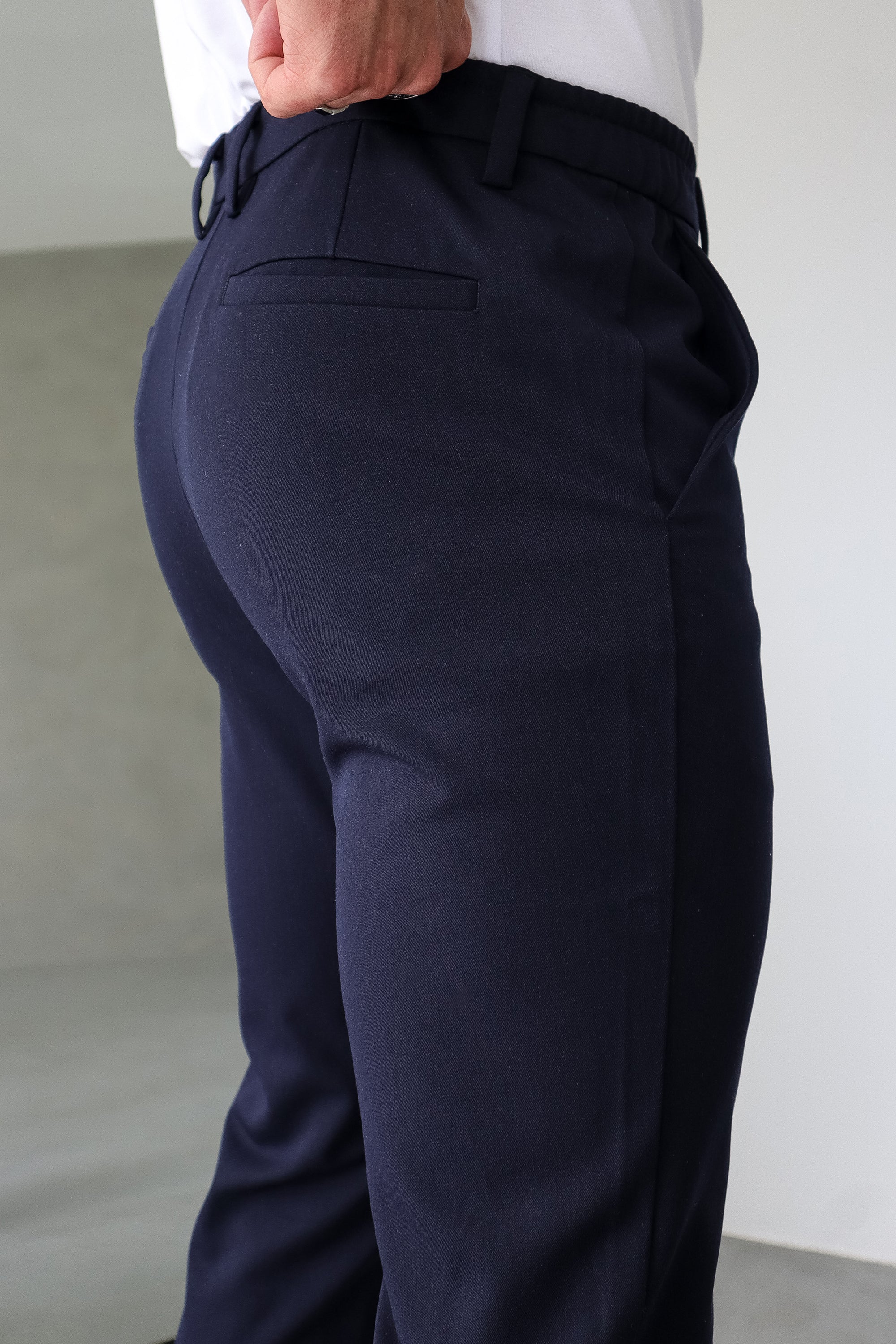 THE SILVIO TROUSERS - NAVY BLUE