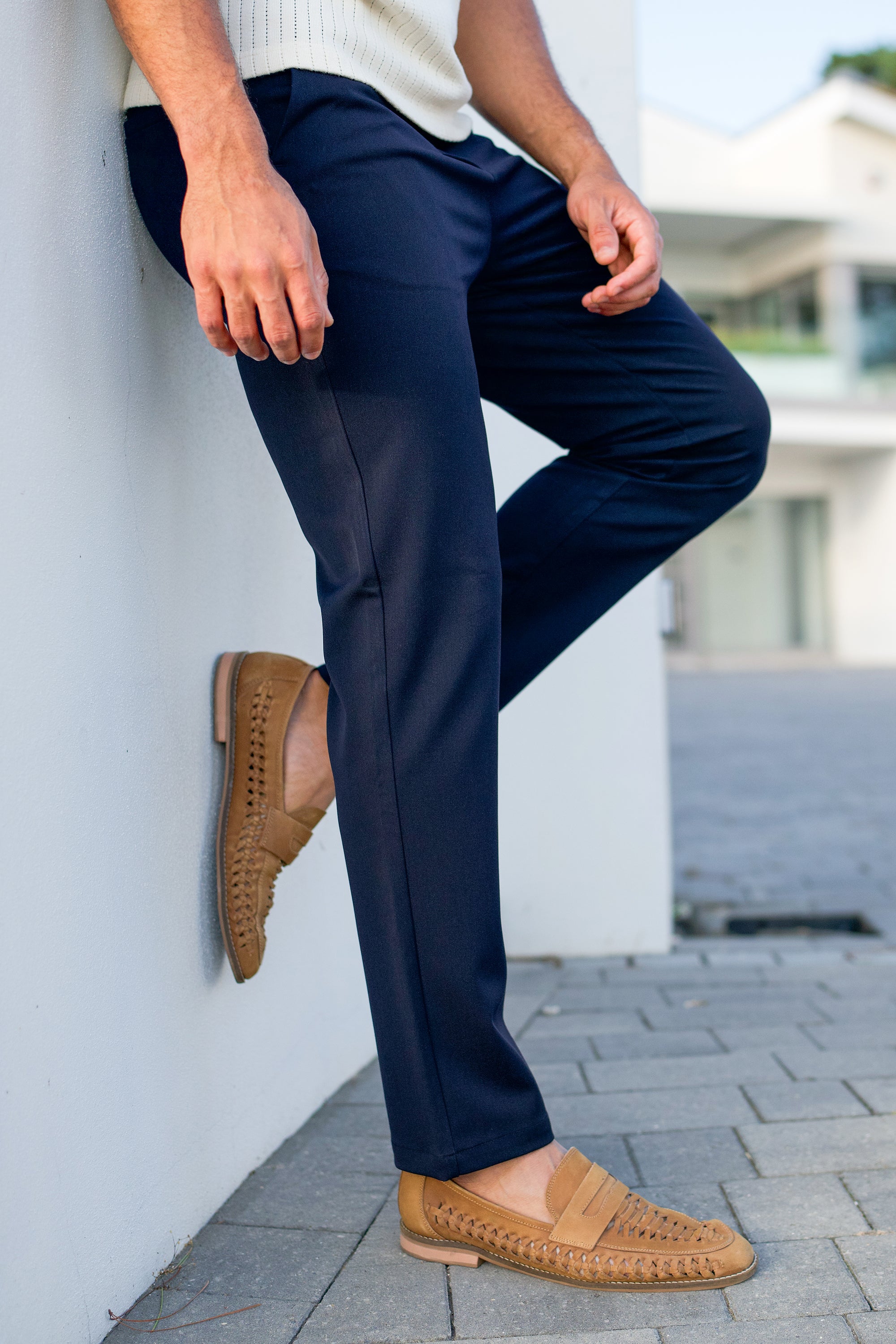 THE SILVIO TROUSERS - NAVY BLUE