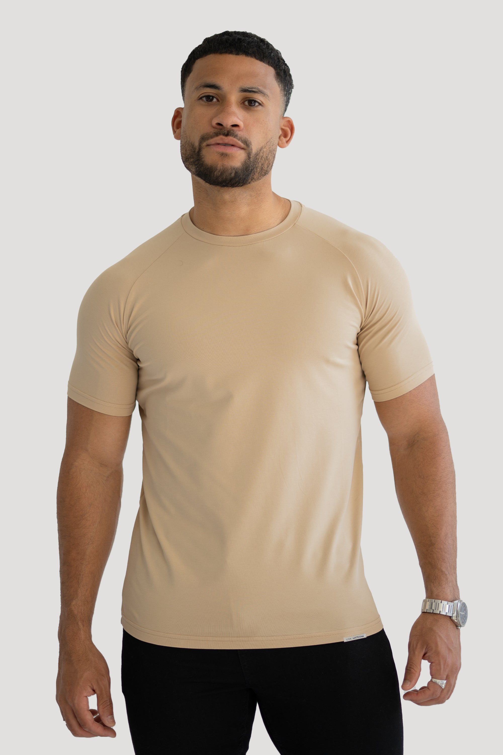 THE MUSCLE BASIC T-SHIRT - CREMA IRLANDESE