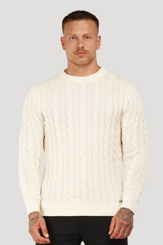 THE CABLE KNIT CREWNECK SWEATER