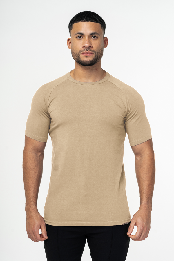 THE MUSCLE BASIC T-SHIRT - CREMA IRLANDESE