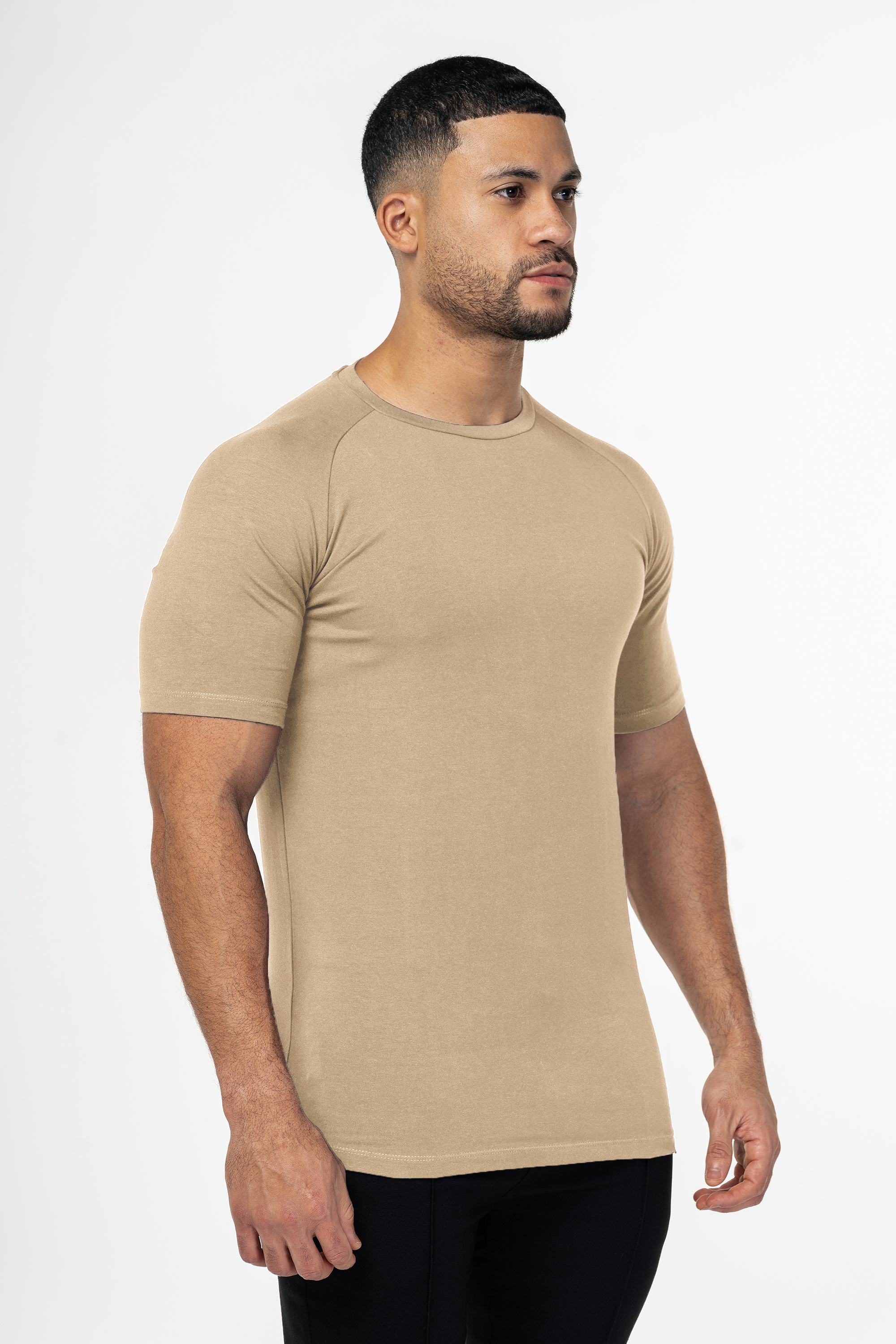 THE MUSCLE BASIC T-SHIRT - CREMA IRLANDESE