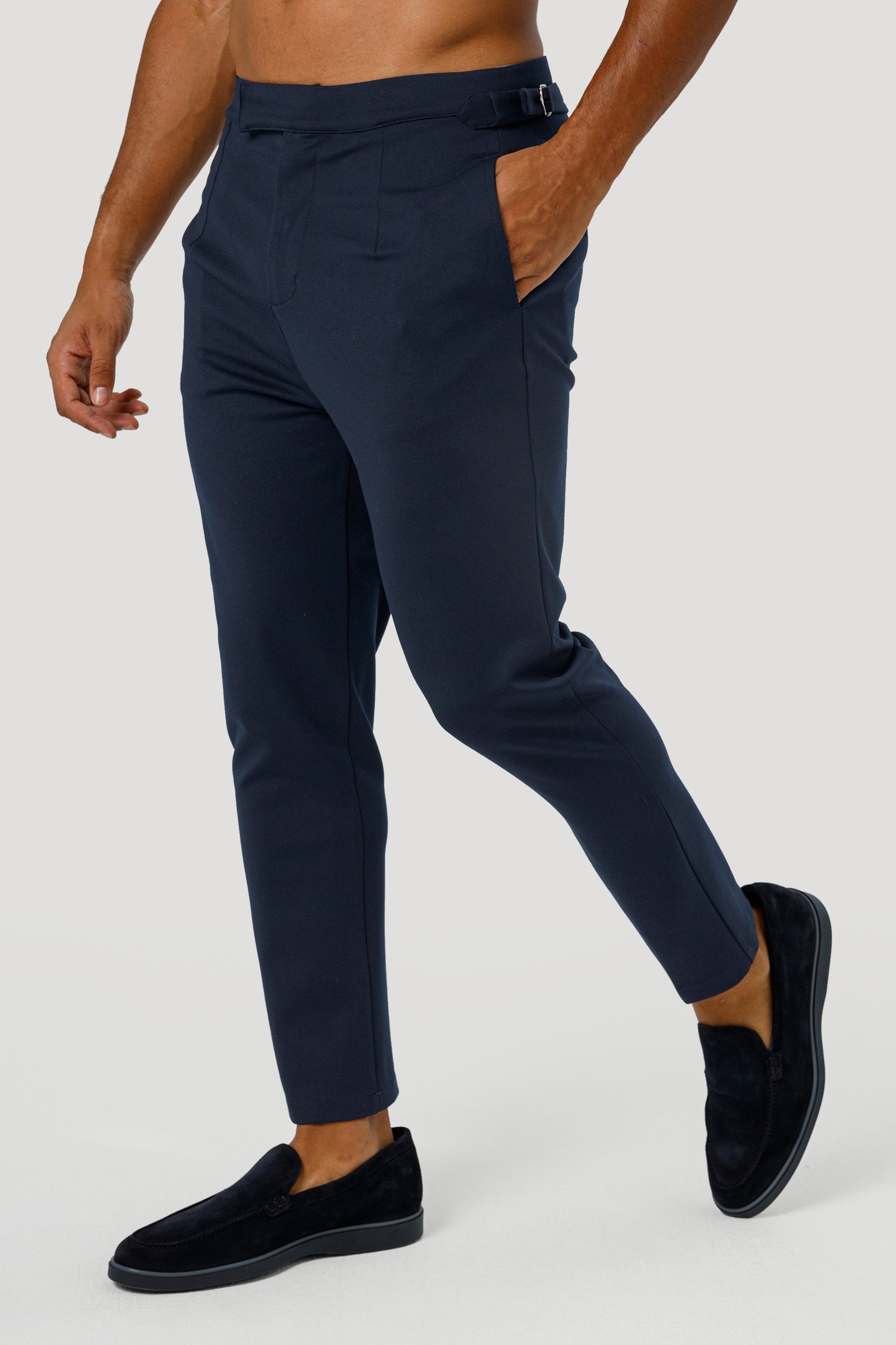 THE ALESSIO TROUSERS - NAVY BLUE