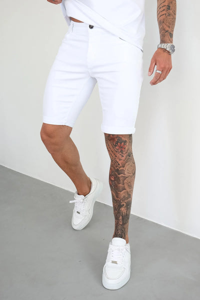THE LORENZO SHORTS - WHITE - ICON. AMSTERDAM
