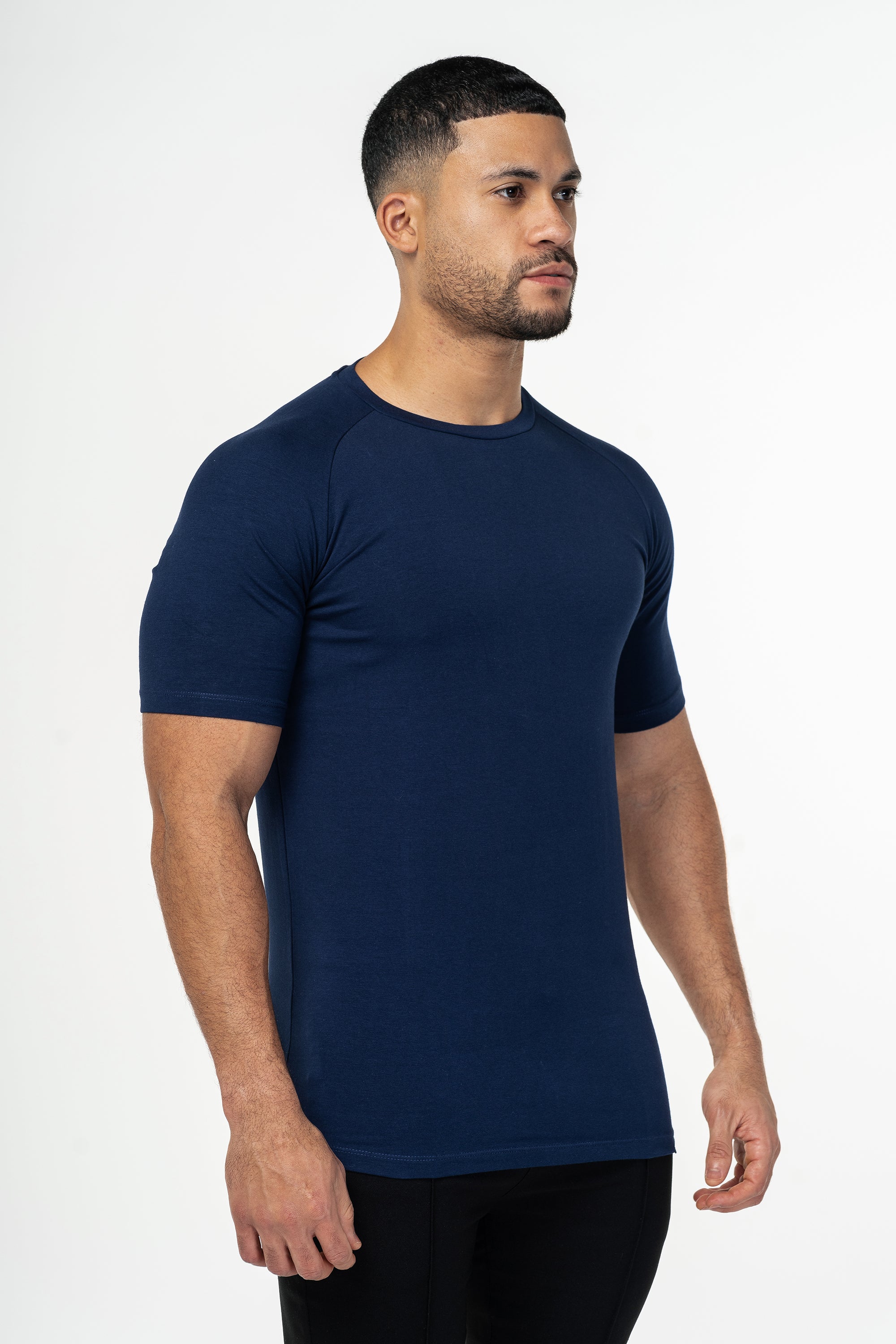 THE MUSCLE BASIC T-SHIRT - BLU SCURO