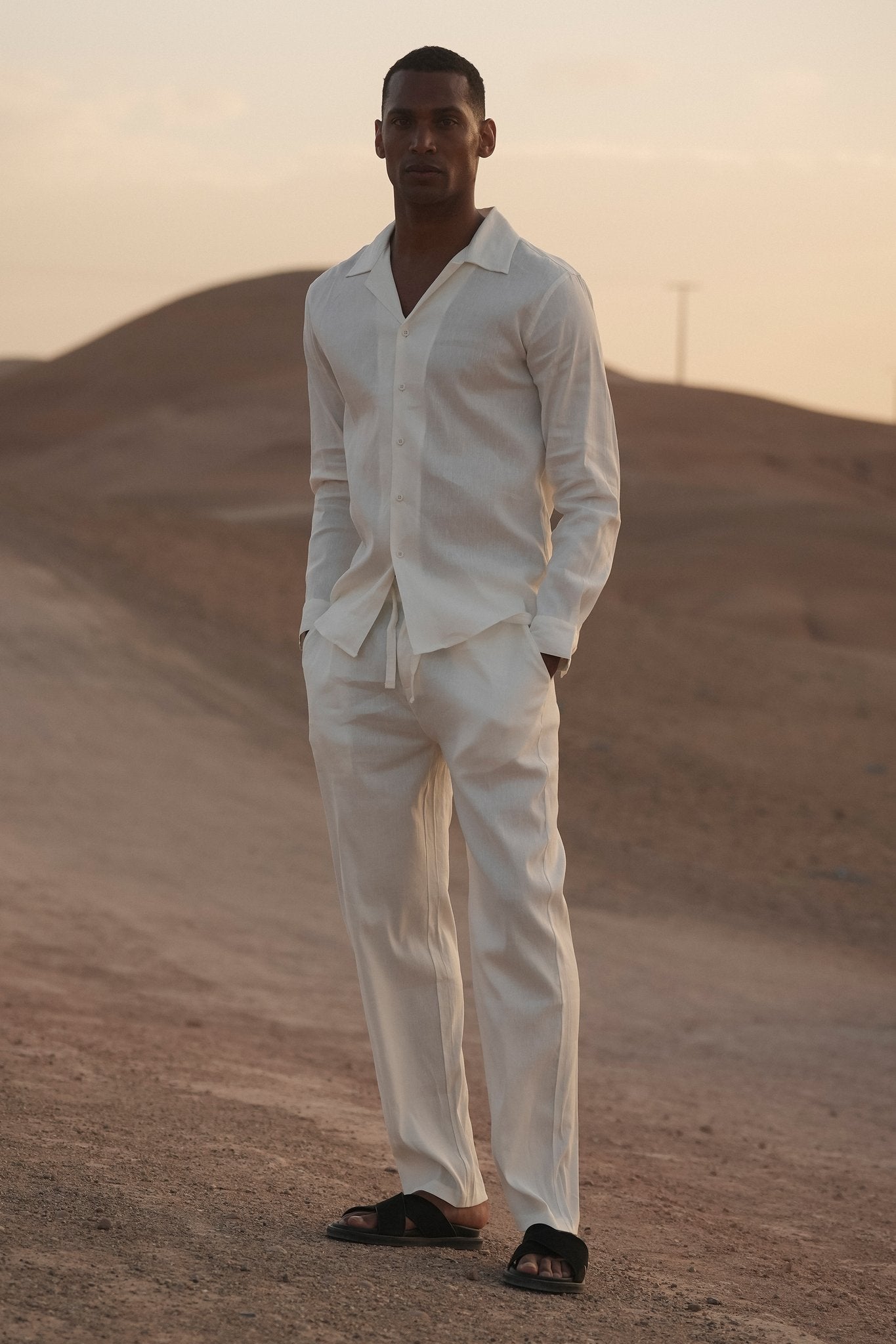 THE LINEN LONG SET