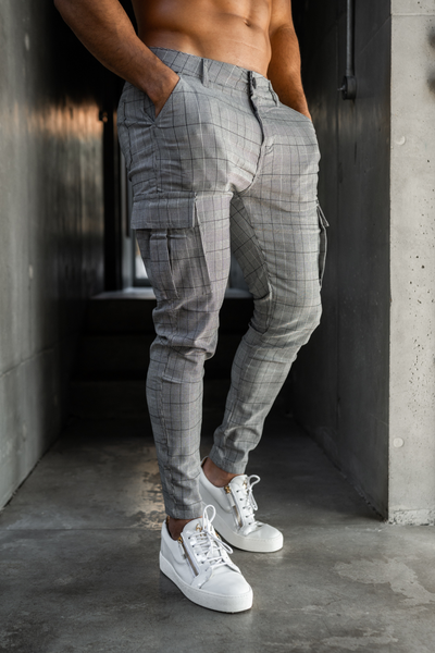 THE TAYLOR CARGO PANTS - GREY - ICON. AMSTERDAM