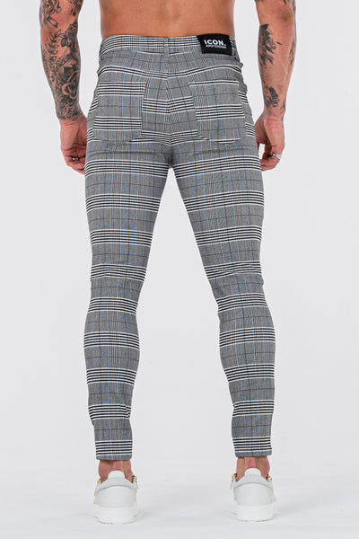 THE SIGNATURE TROUSERS - GREY/BLACK - ICON. AMSTERDAM