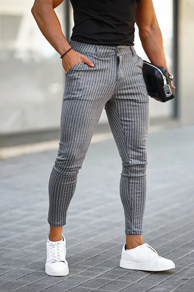 THE NOCO TROUSERS - GREY - ICON. AMSTERDAM